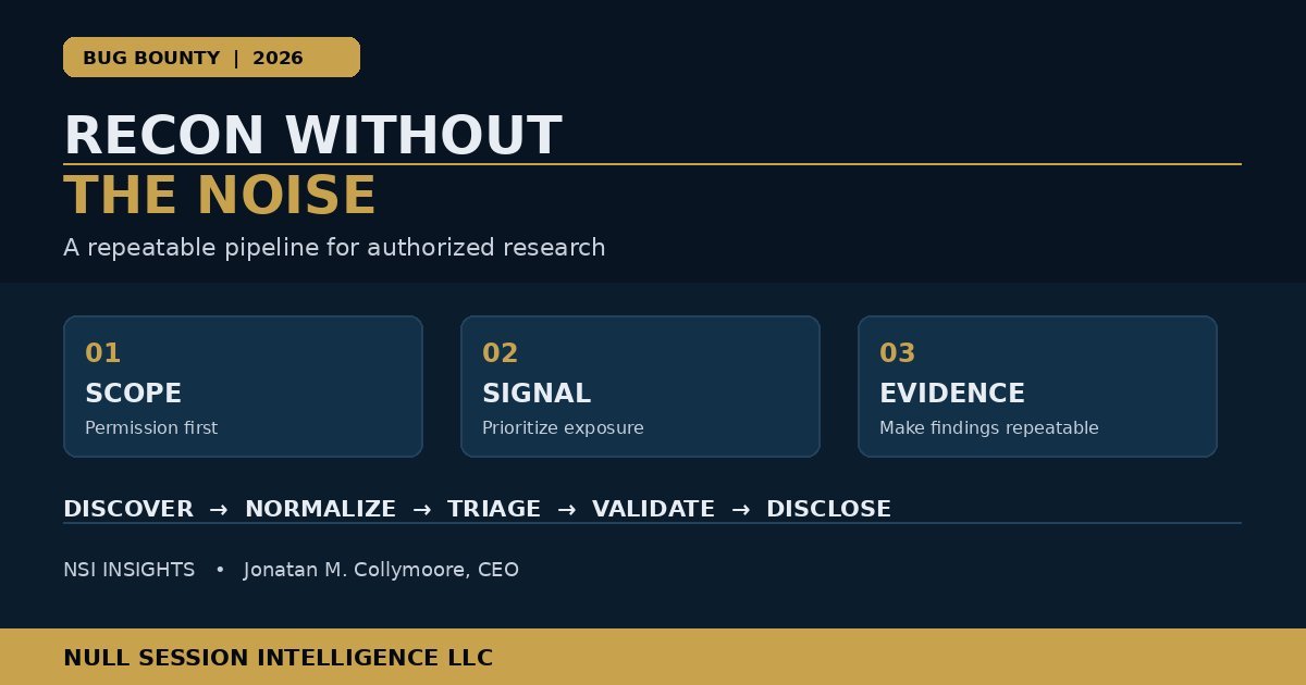 Cómo construir un pipeline repetible de recon de bug bounty sin ahogarse en el ruido