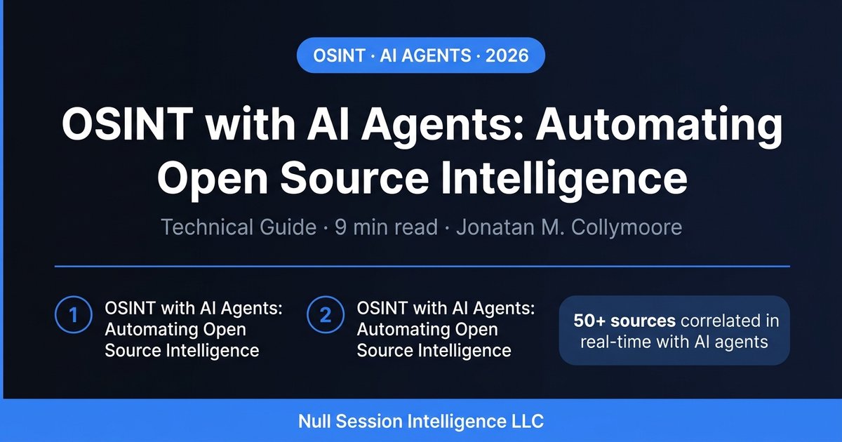 OSINT con Agentes de IA: Automatización de Inteligencia de Fuentes Abiertas
