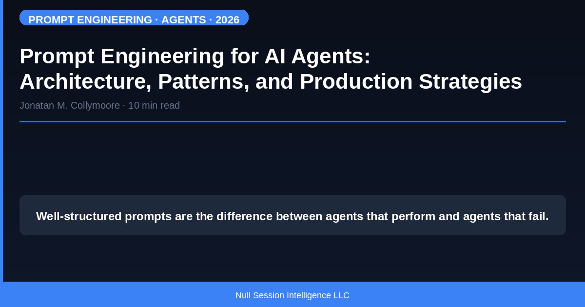 Ingeniería de Prompts para Agentes de IA: Arquitectura, Patrones y Estrategias de Producción